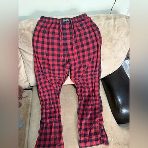 Polo By Ralph Lauren Unisex Size Large Red and Black Plaid Pajama Pants